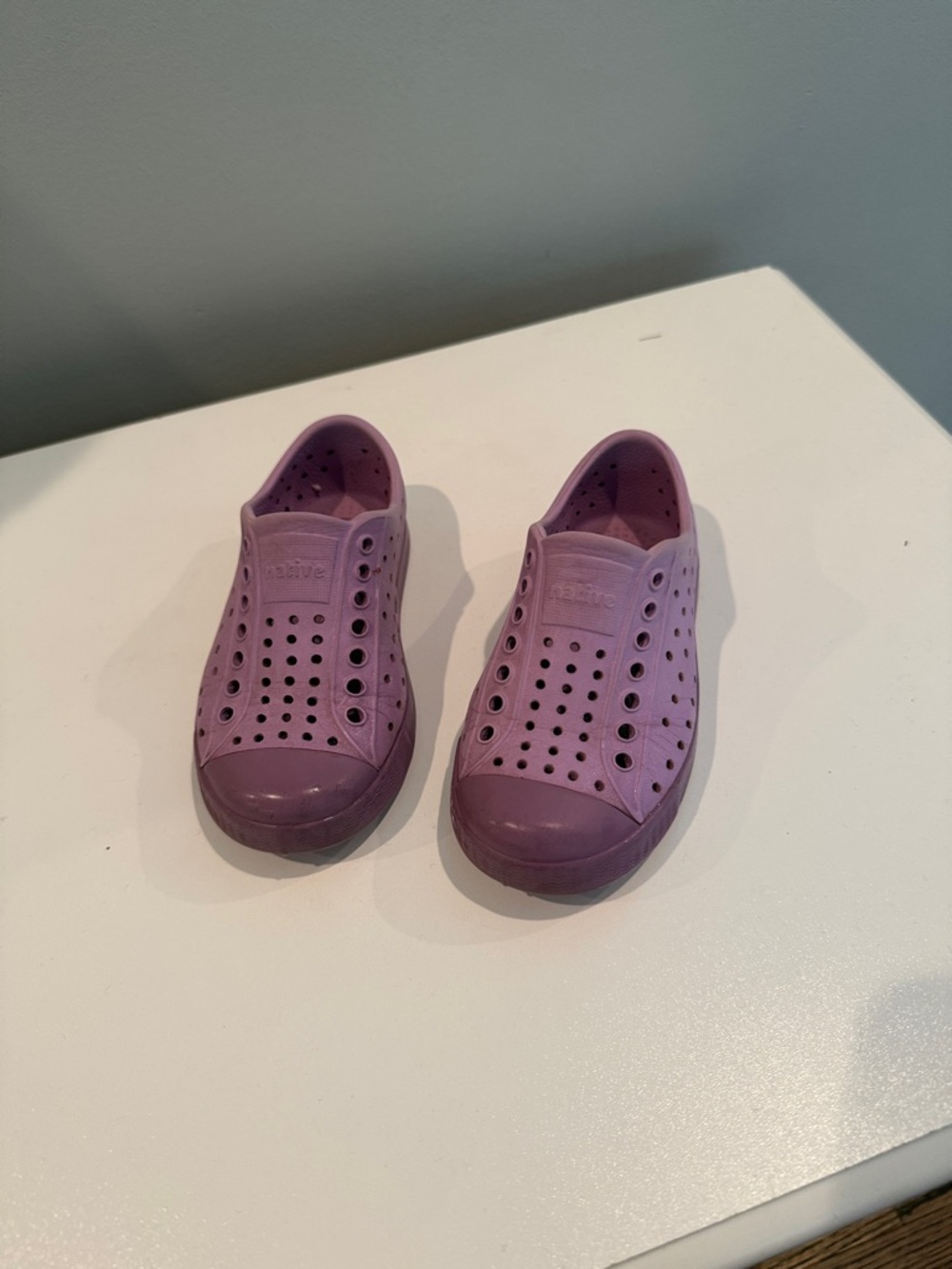 Native Kids Slip-On Water Shoes in Lavender Purple